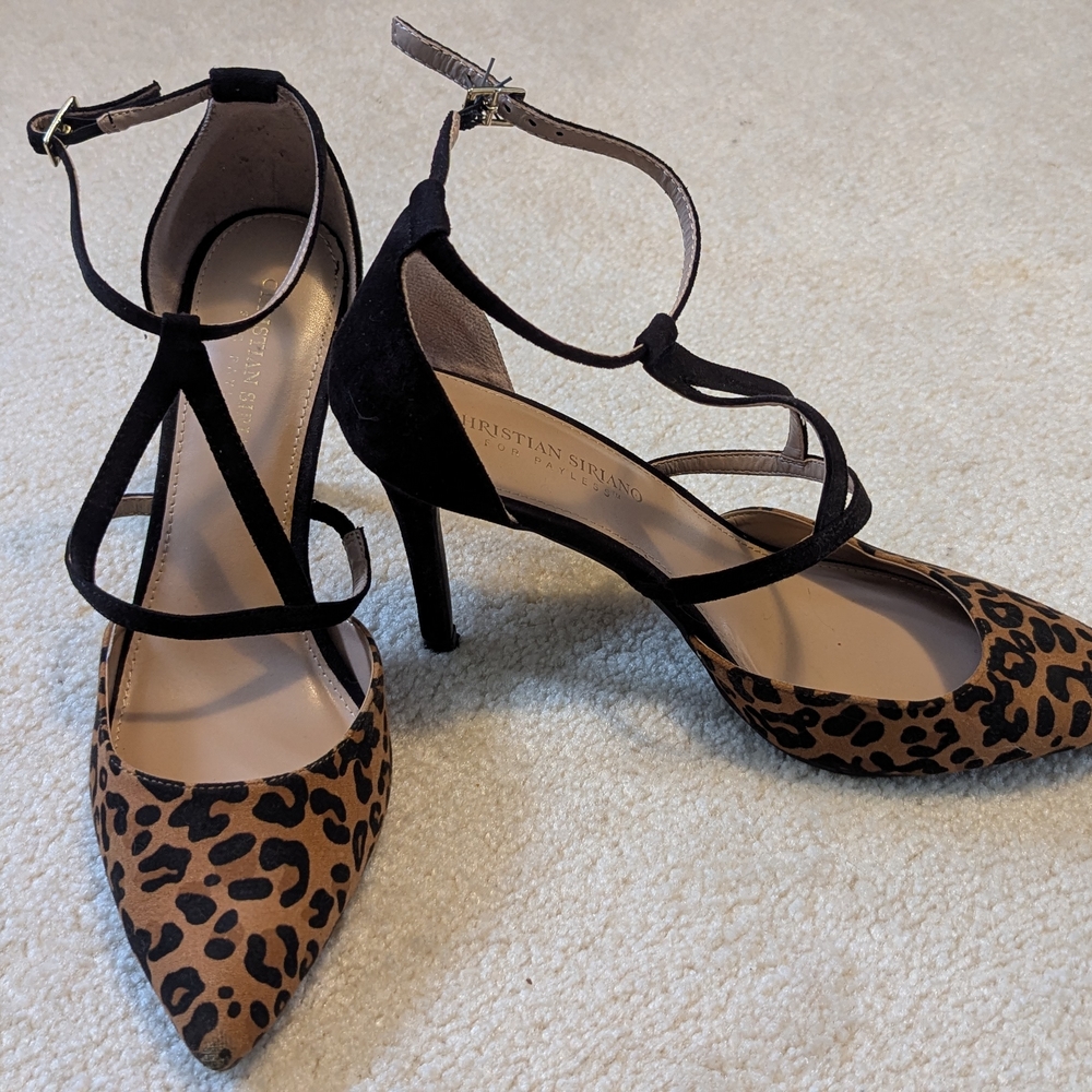 Christian Siriano Leopard Print Heels